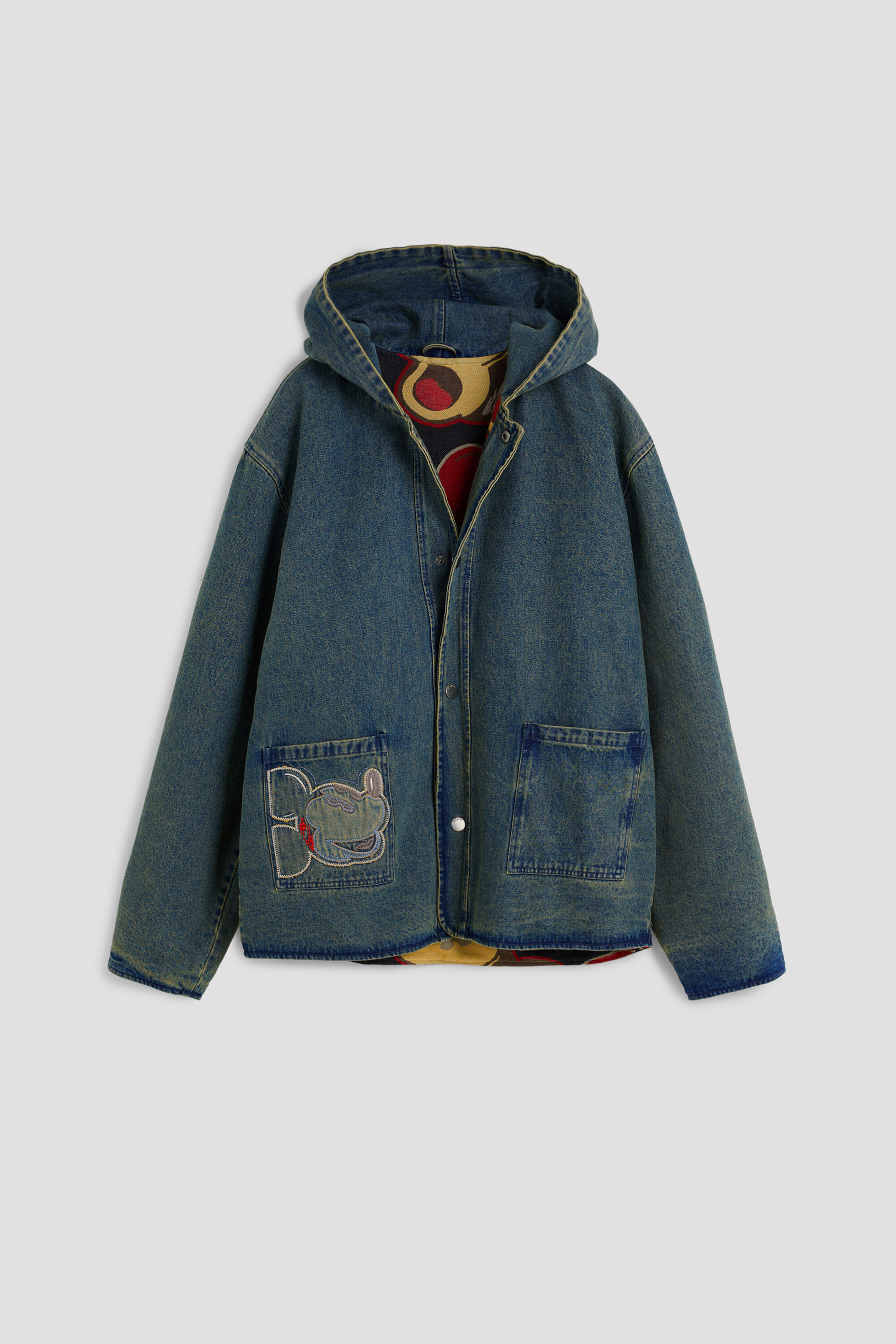 リバーシブルデニムジャケット Mickey™ 青 メンズ I Desigual.com