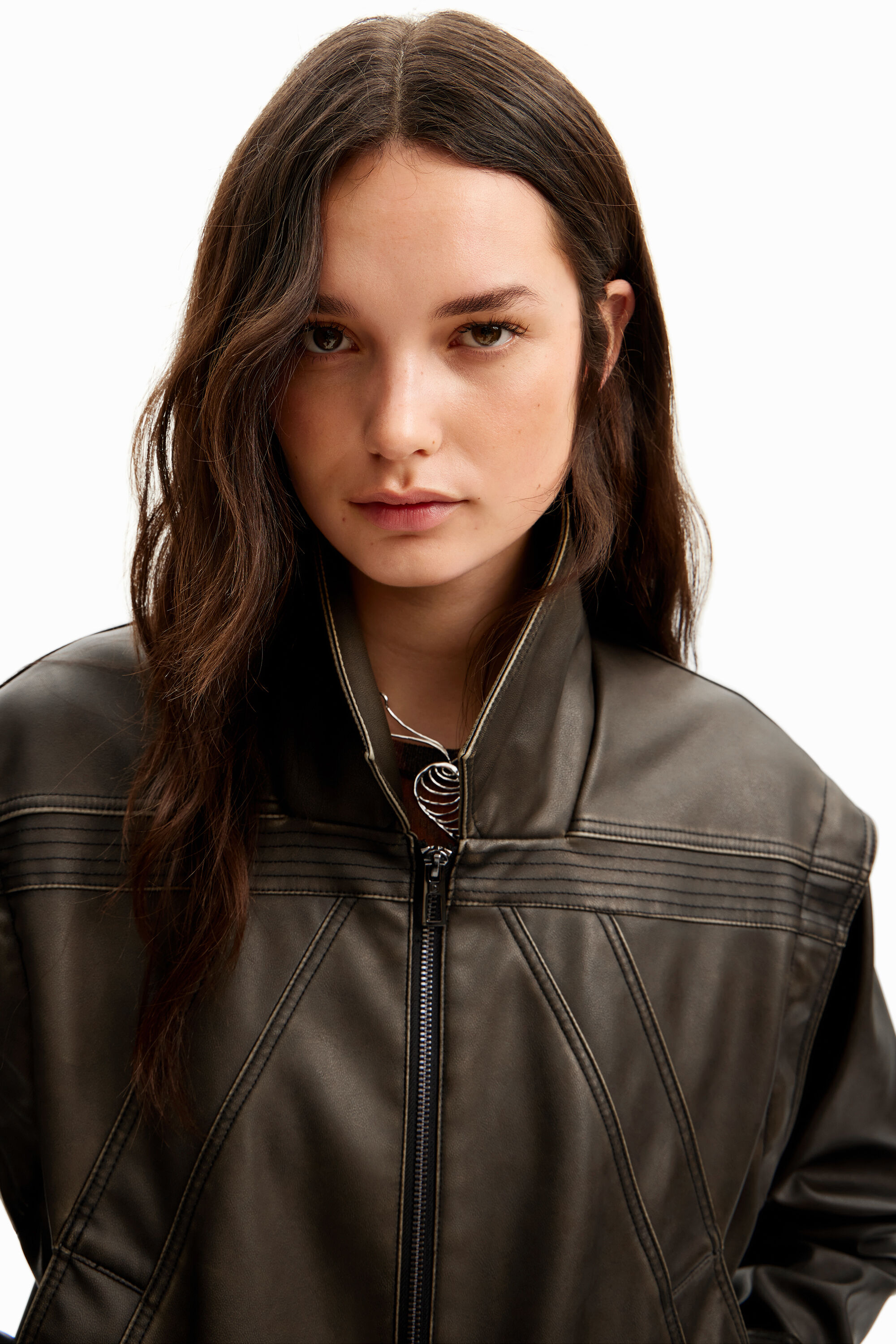 レディース 2WAY レザー調ジャケット I Desigual.com