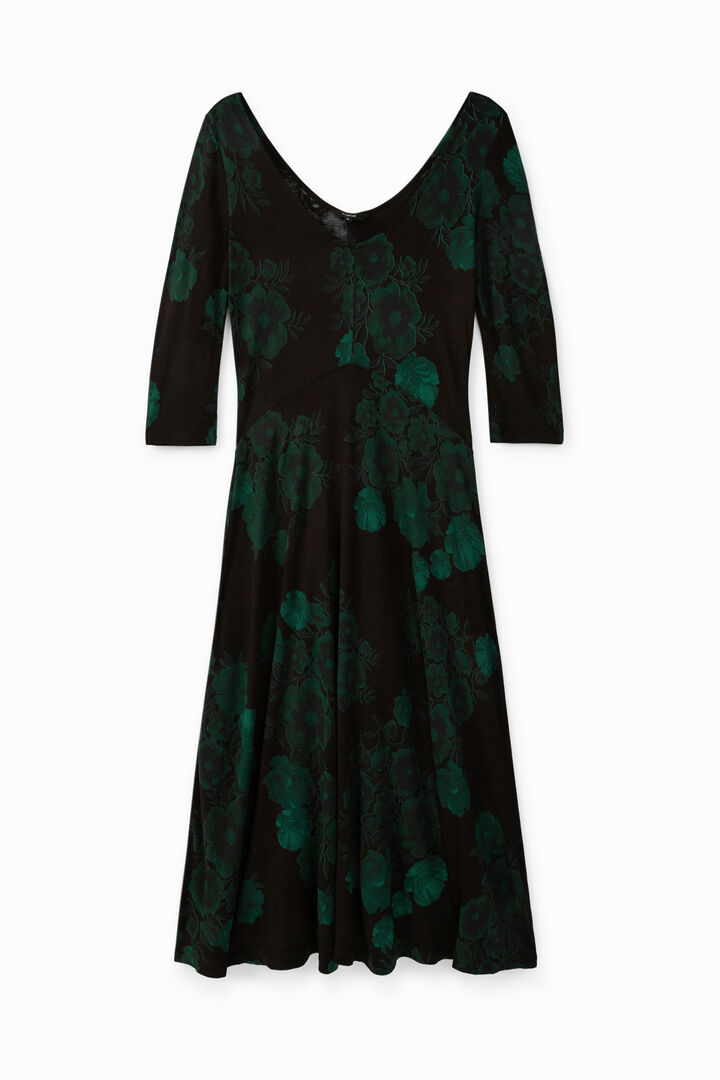 Flared viscose dress | Desigual