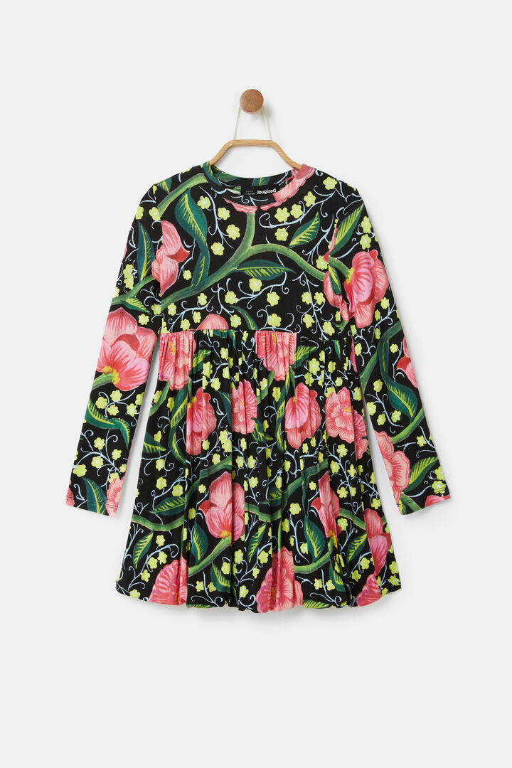 High-waist dress flowers | Desigual