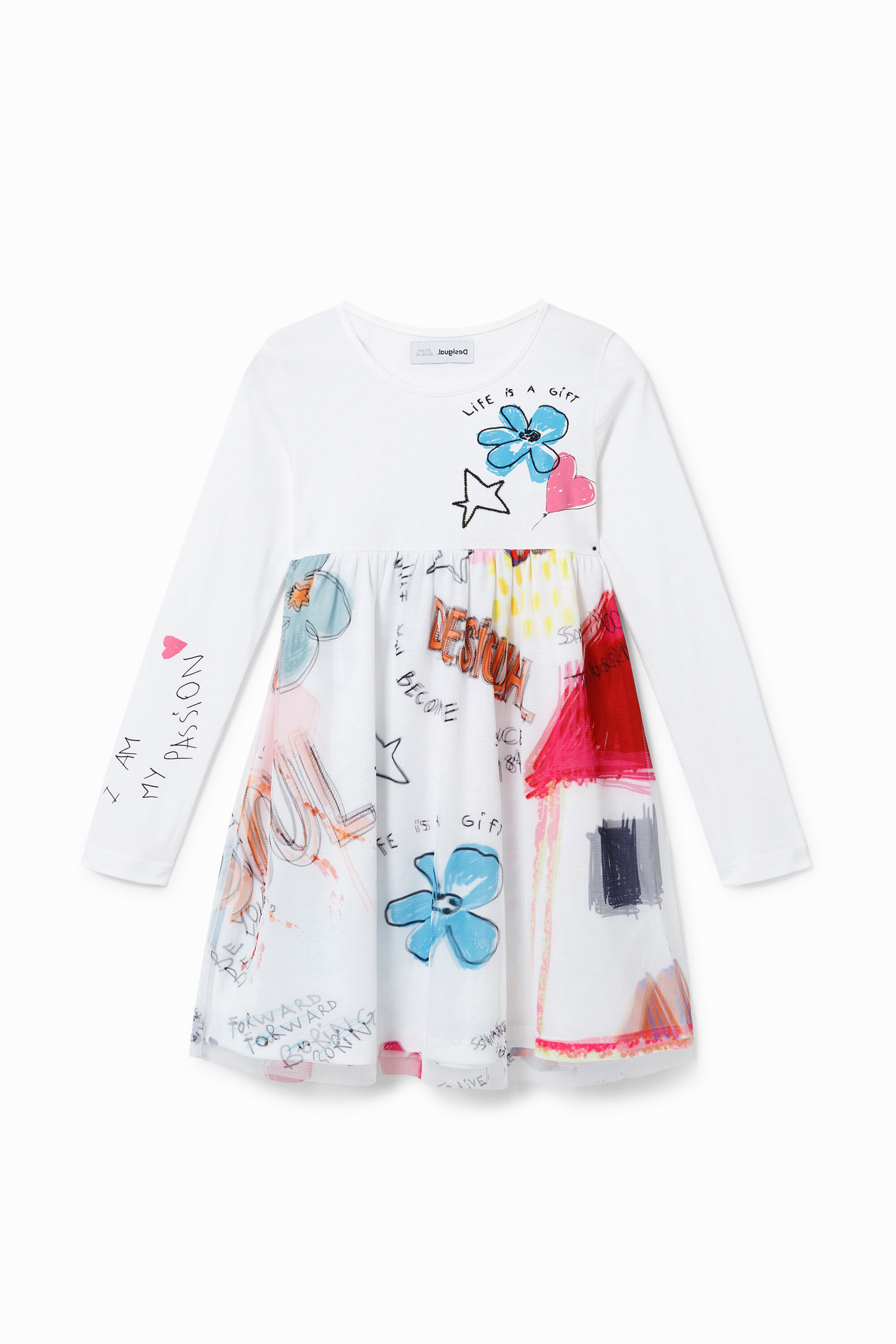 Tüll-Kleid 3-D-Optik
