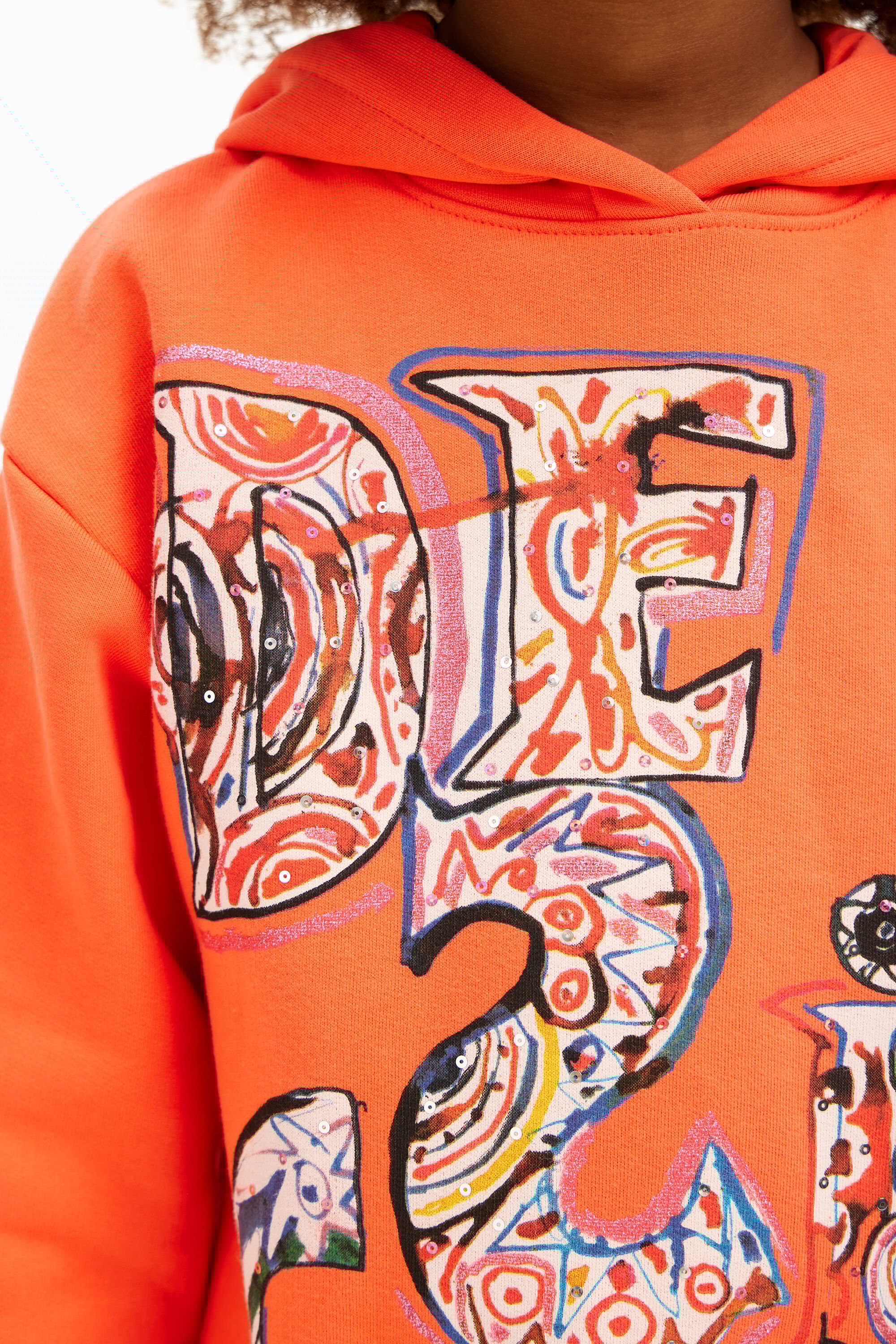 Orange hoodie dress new arrivals