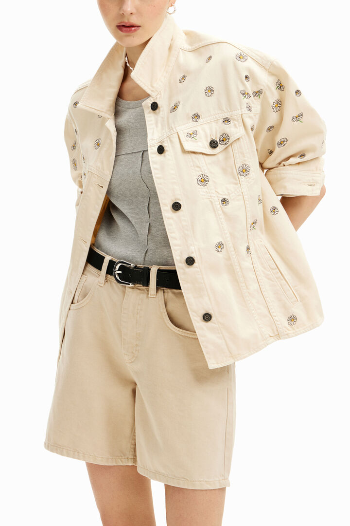 Veste jean marguerites | Desigual