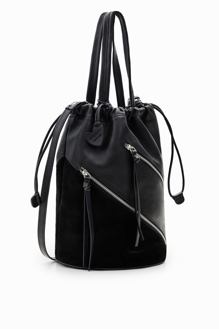 Bolso saco mediano piel | Desigual
