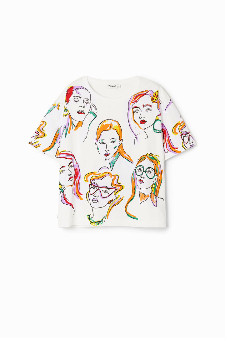 Camiseta caras arty | Desigual