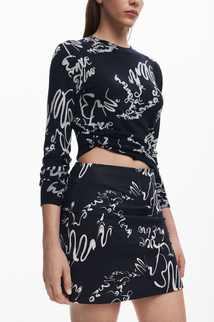 Mini-jupe à lettres | Desigual