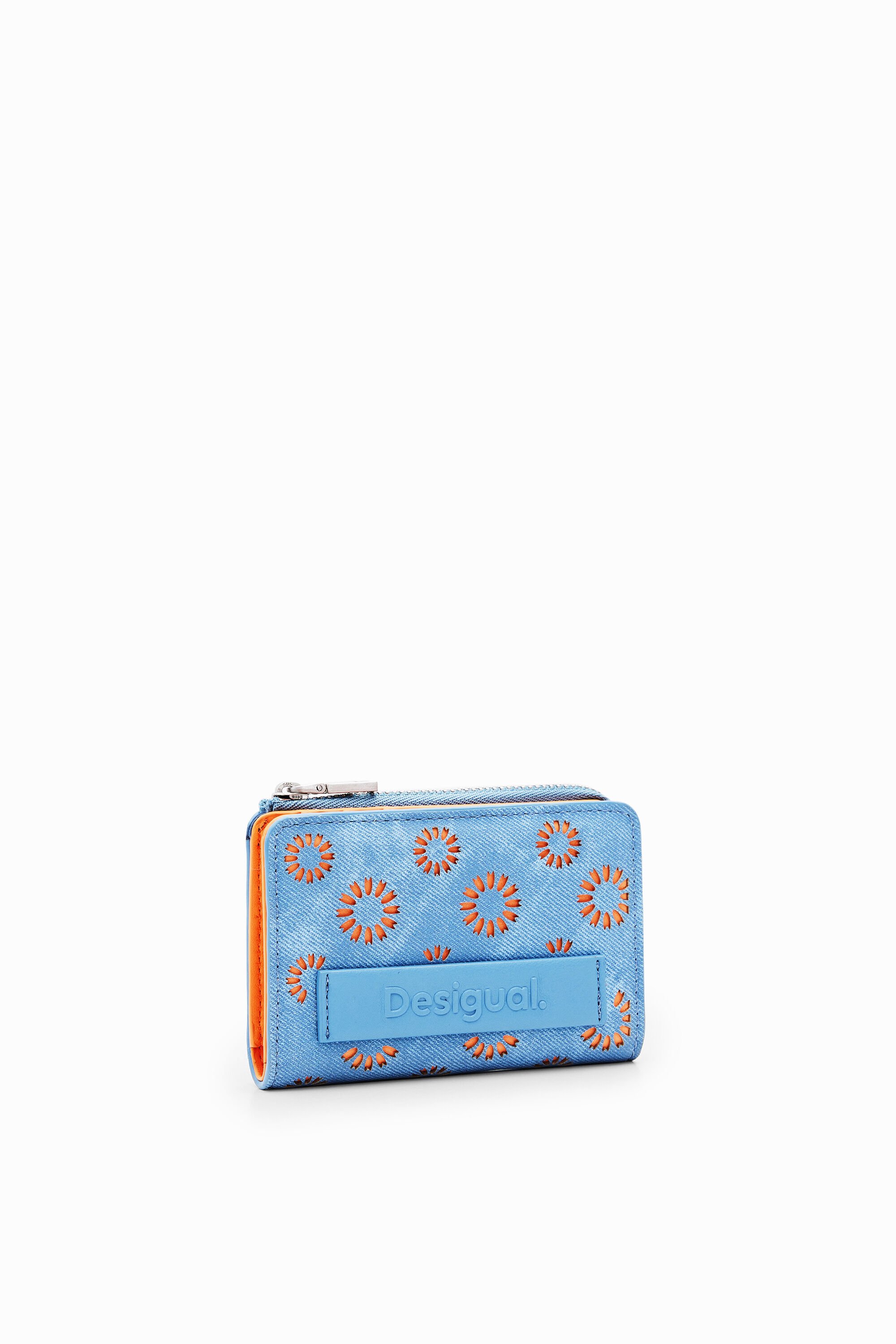 Desigual S die-cut floral wallet