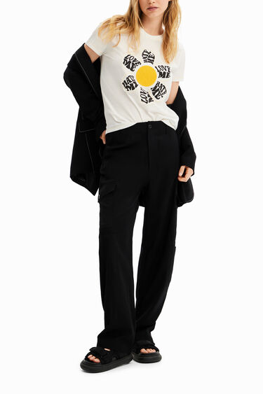 Camiseta parche margarita | Desigual