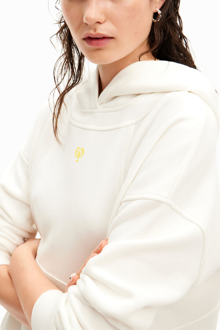 Sudadera capucha patch | Desigual