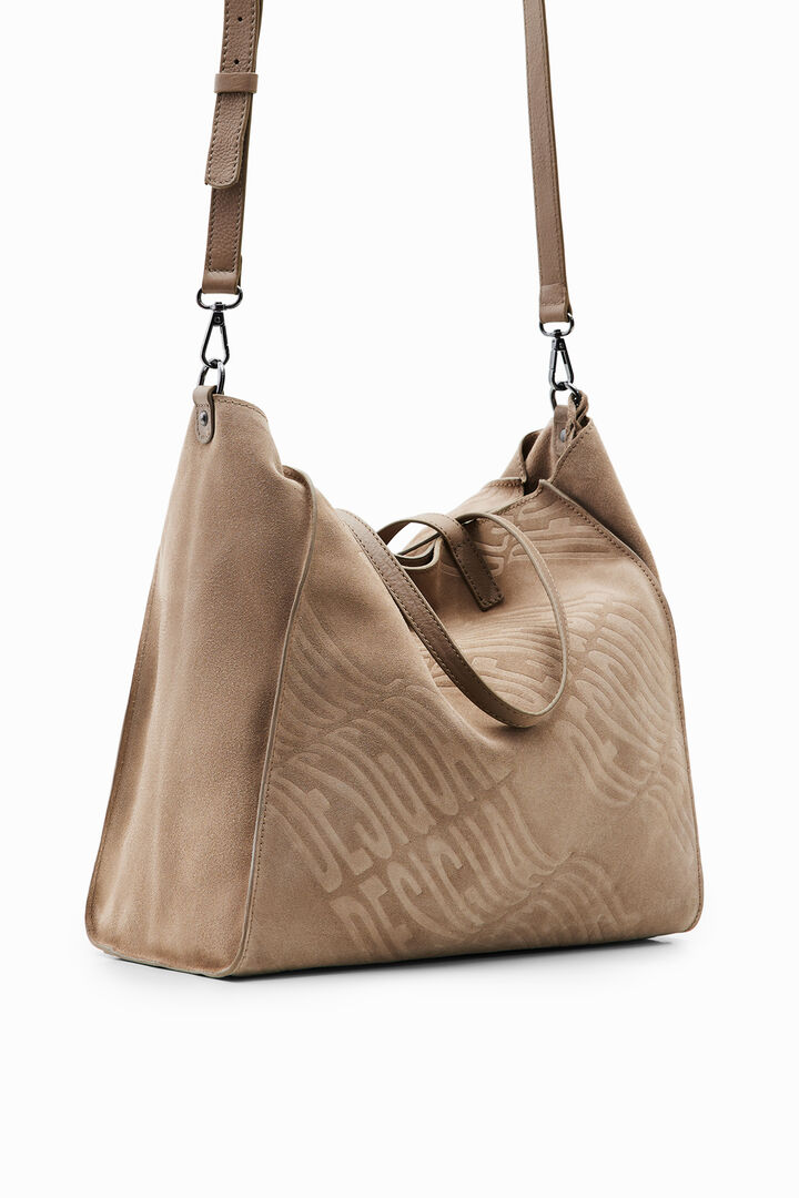 Large leather logo bag | Desigual