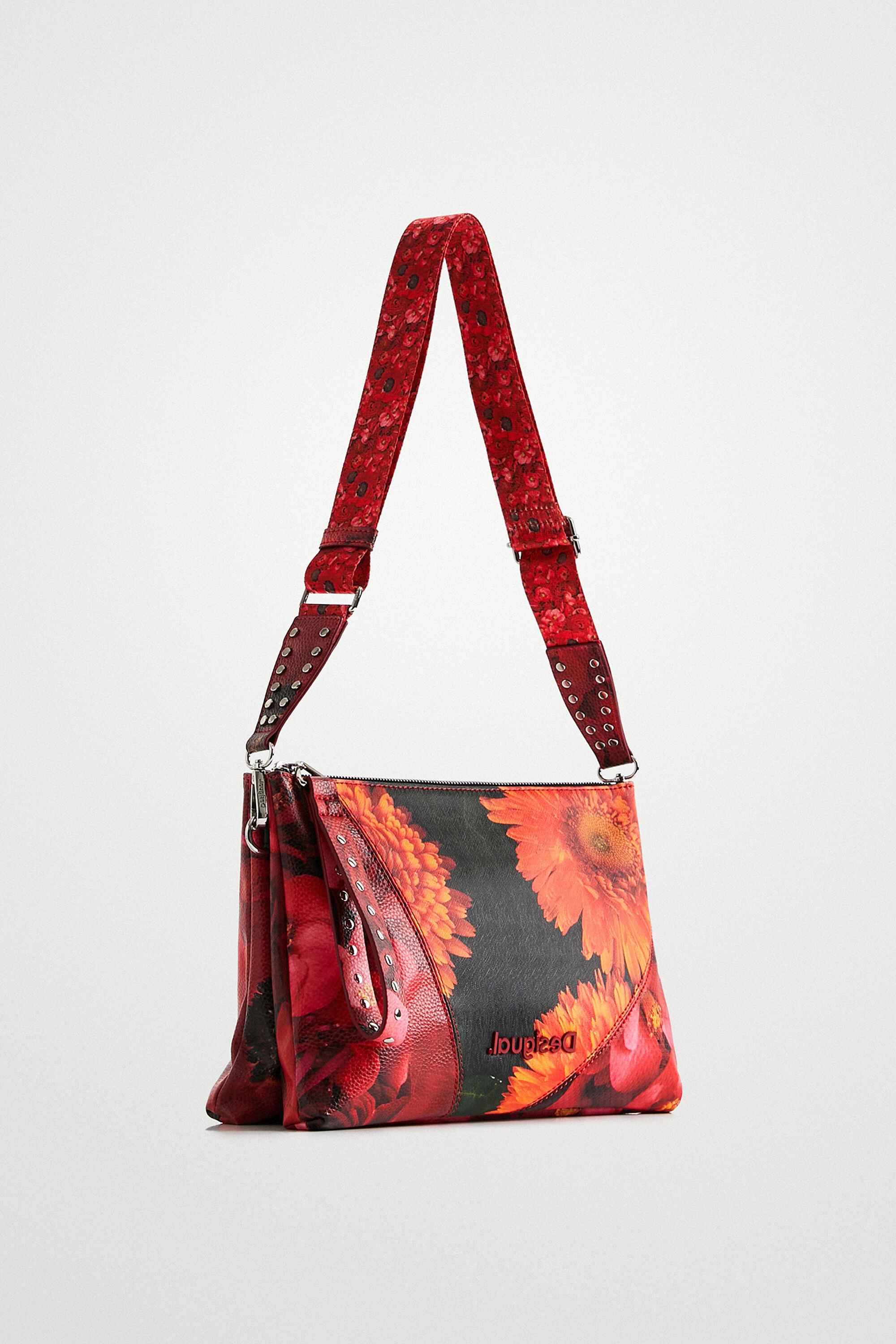 Large flowers sling bag Desigual