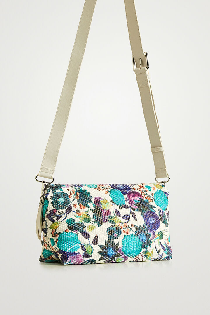 Floral braided sling bag | Desigual