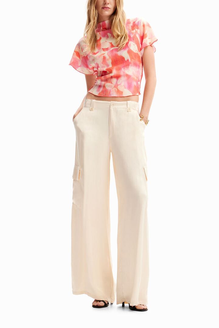 Floral textured blouse | Desigual