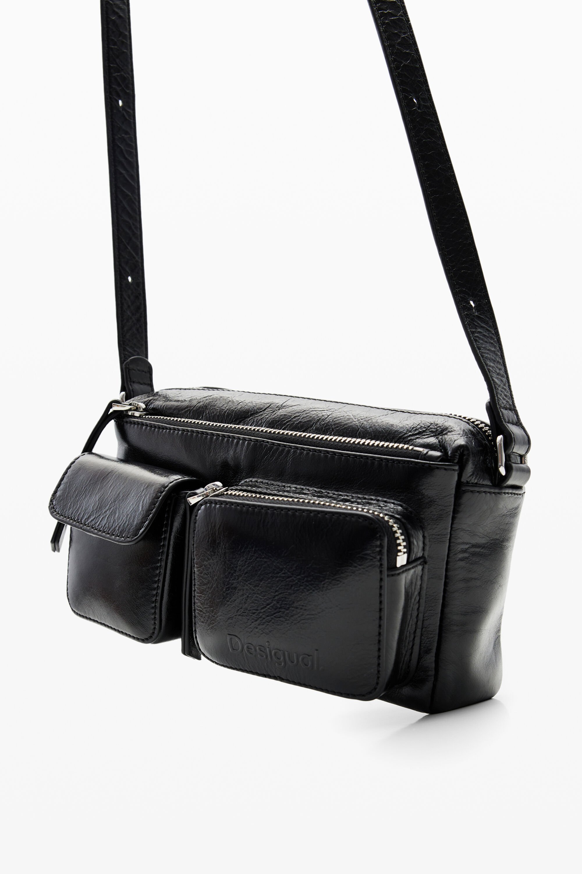 Women's S leather pockets crossbody bag I Desigual.com