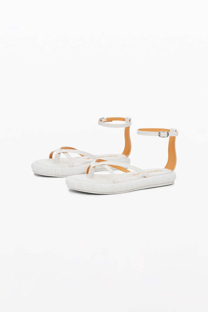 Crochet detail sandals | Desigual