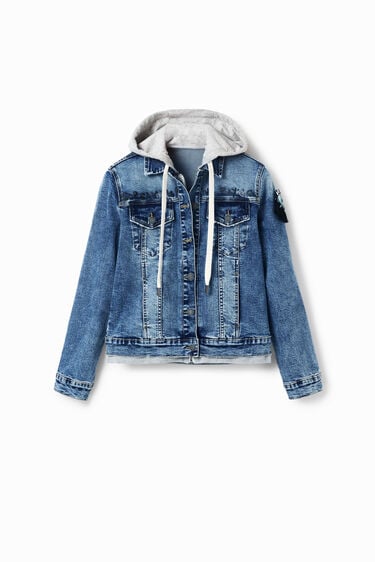 Giubbotto denim trucker con cappuccio | Desigual