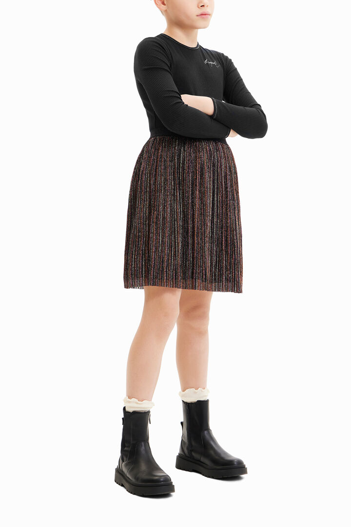 Vestido falda lurex | Desigual