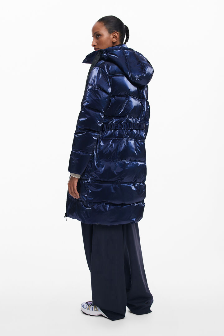 Manteau long matelassé irisé | Desigual