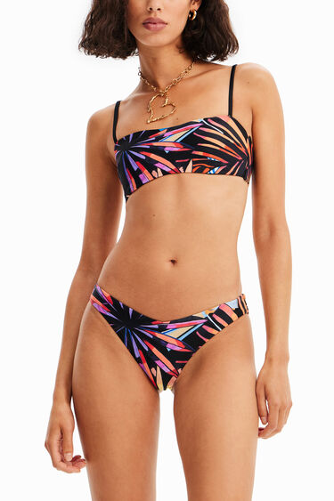 Tropical bandeau bikini top | Desigual