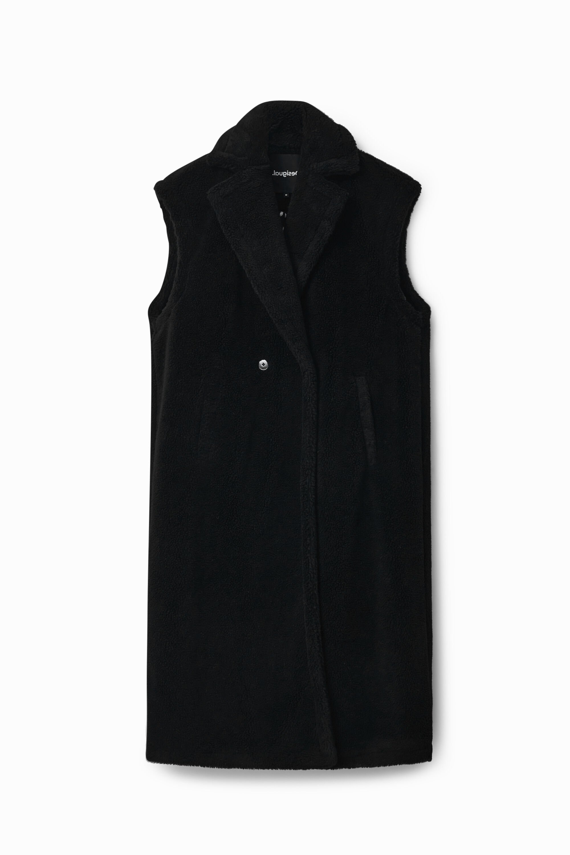 Desigual Long fleece gilet