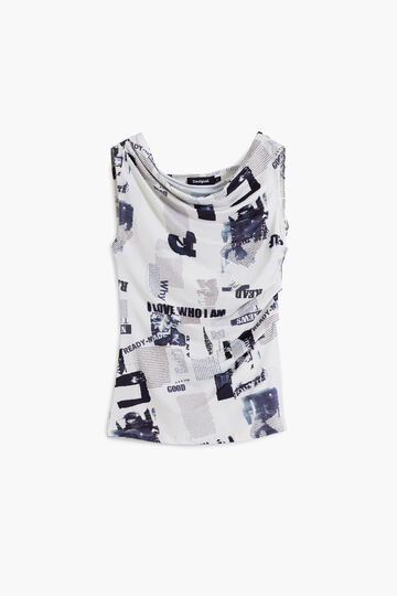 Drapiertes Zeitungsshirt | Desigual