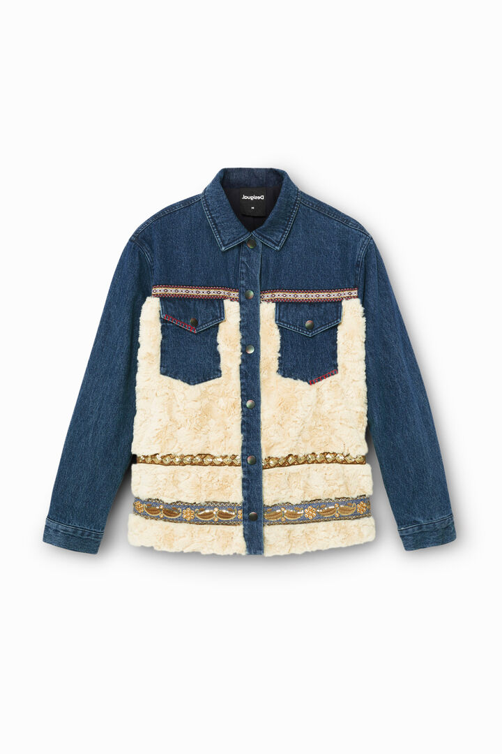Hybrid denim jacket fleece | Desigual