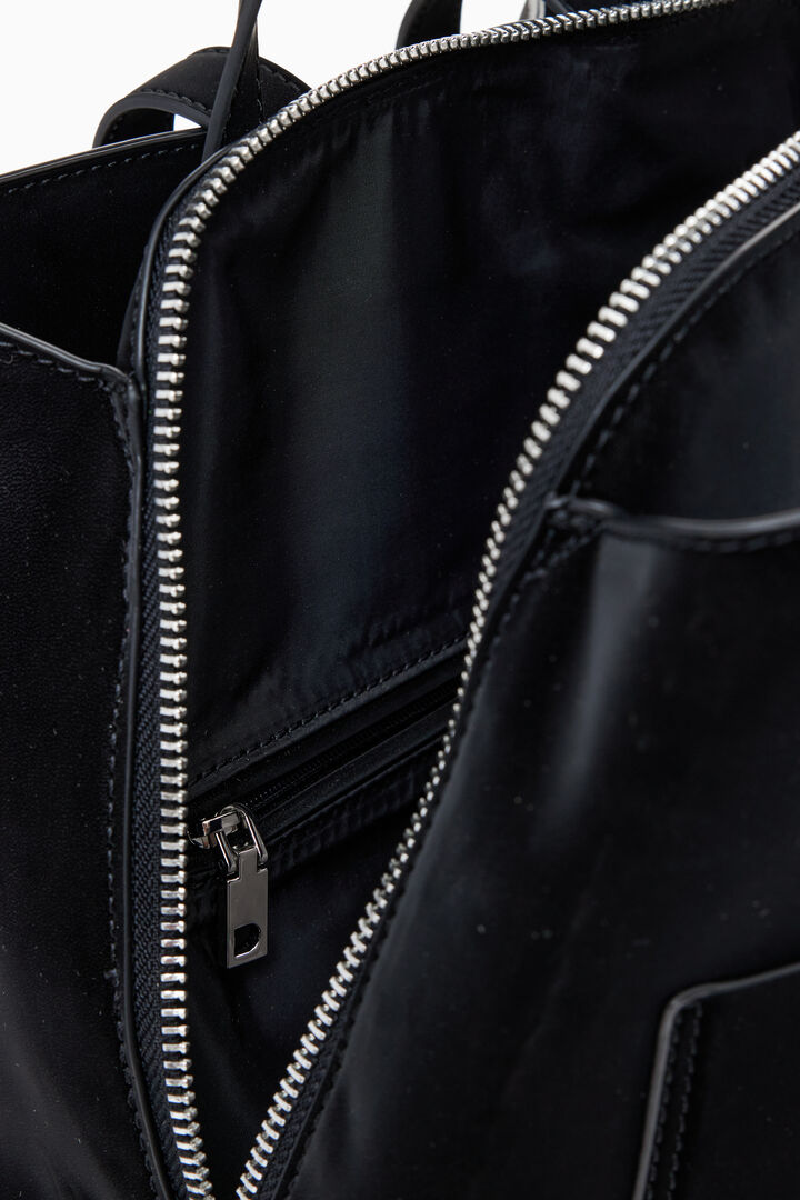 Medium faux leather backpack with pockets | Desigual