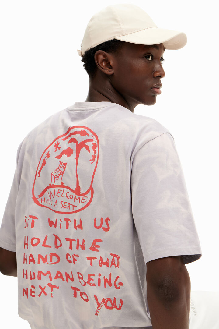 Printed T-shirt with gradient effect | Desigual