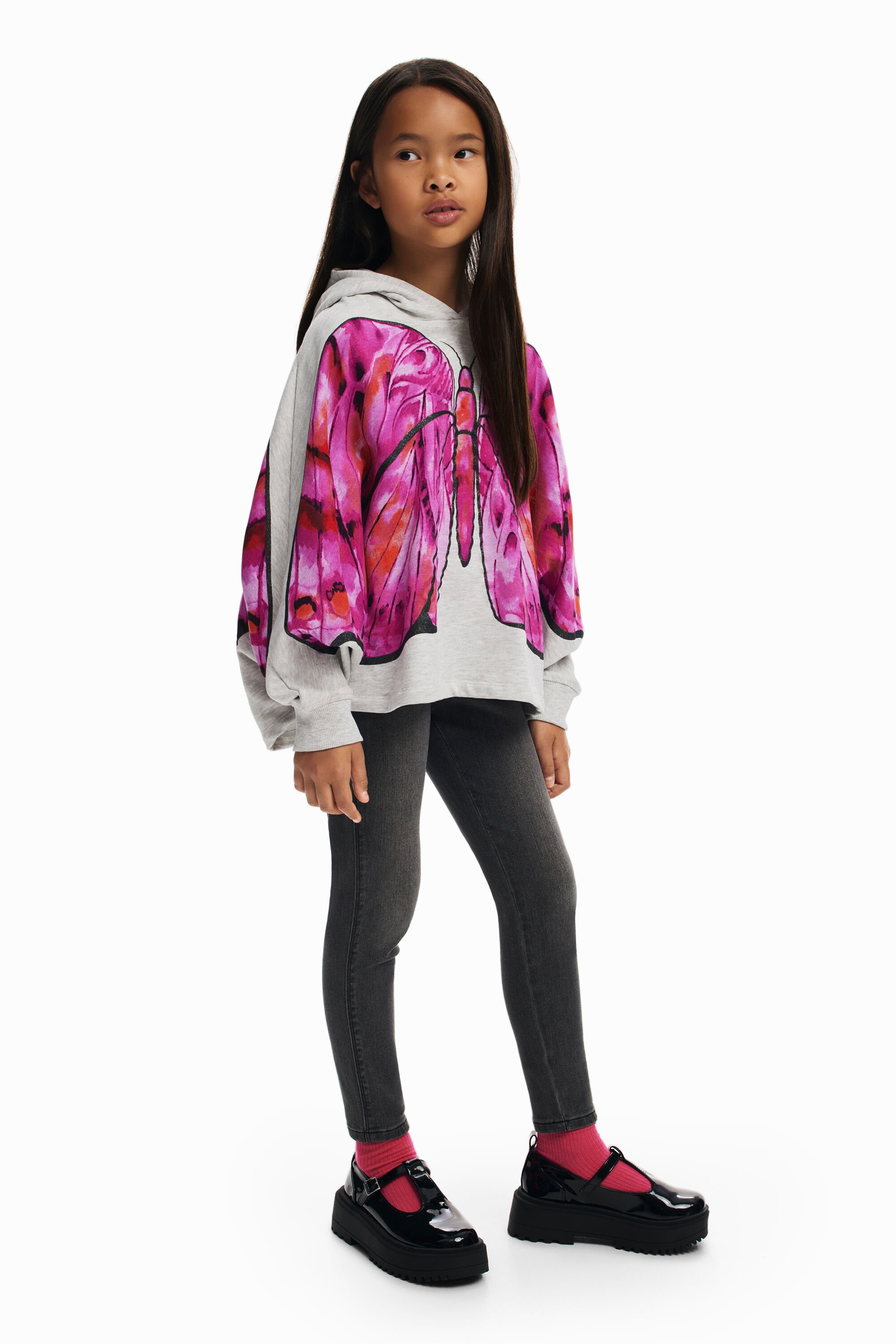 Sweat a capuche papillon pour fille I Desigual