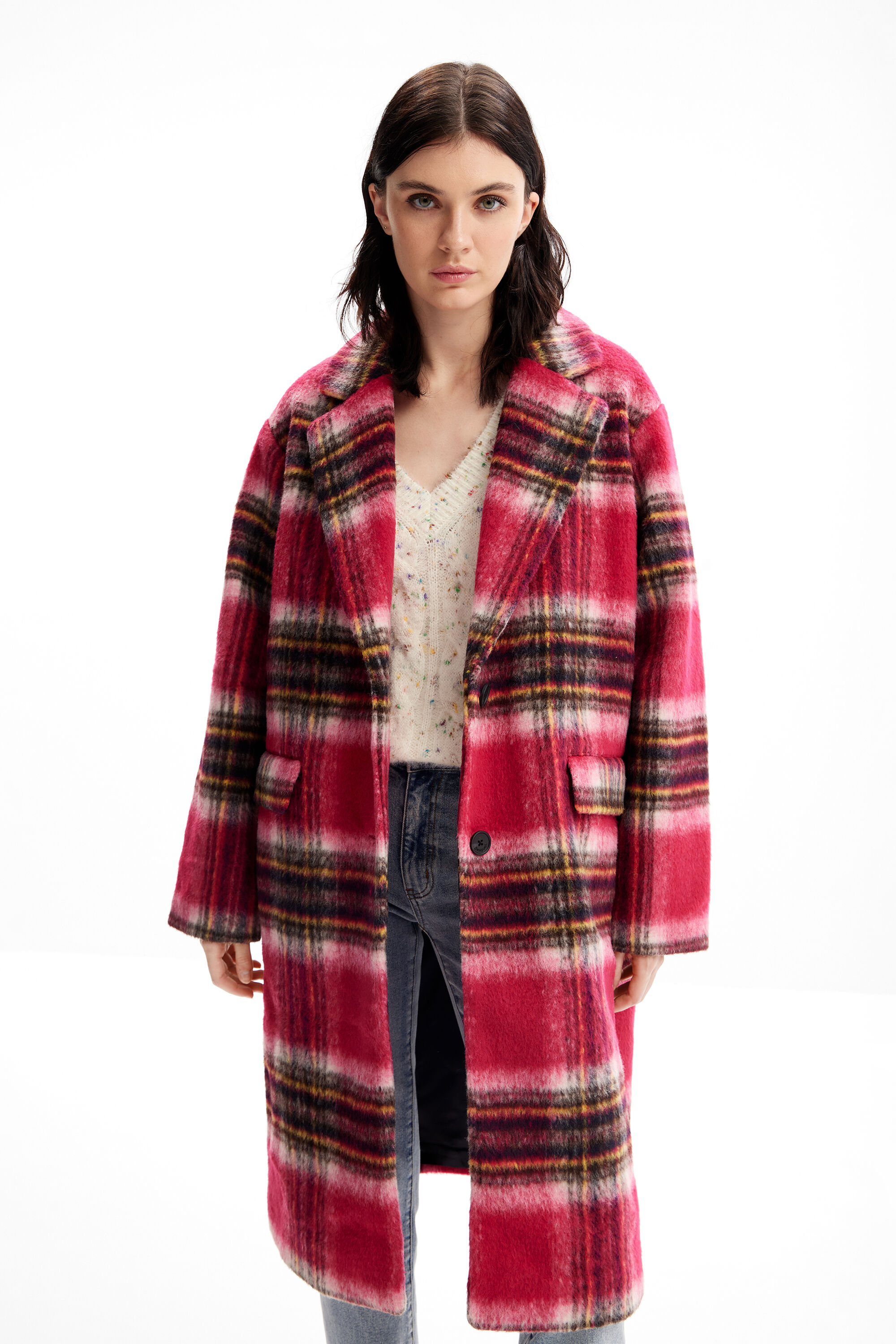 Plaid wool jacket womens on sale