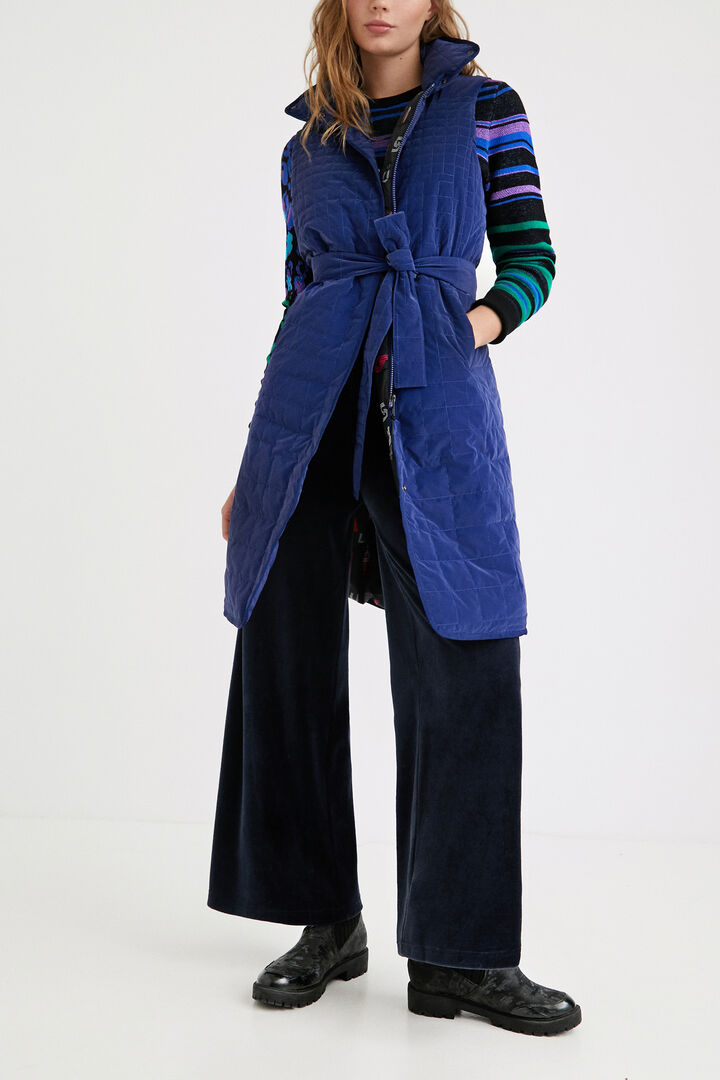 Chaleco largo acolchado | Desigual