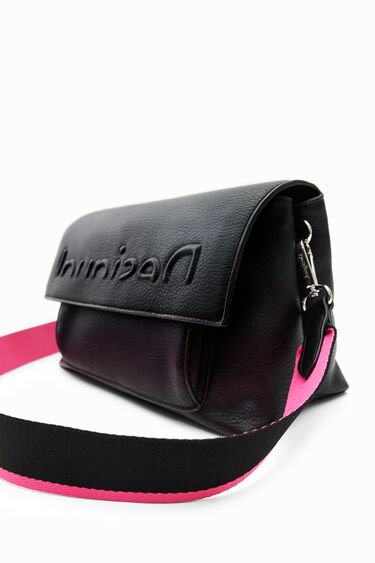 Midsize half logo crossbody bag | Desigual