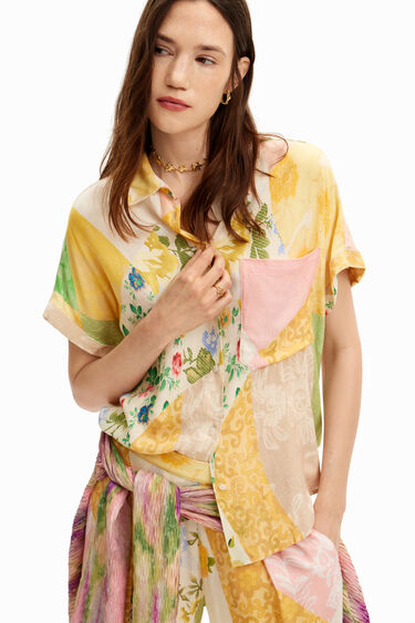 Floral patchwork shirt. | Desigual