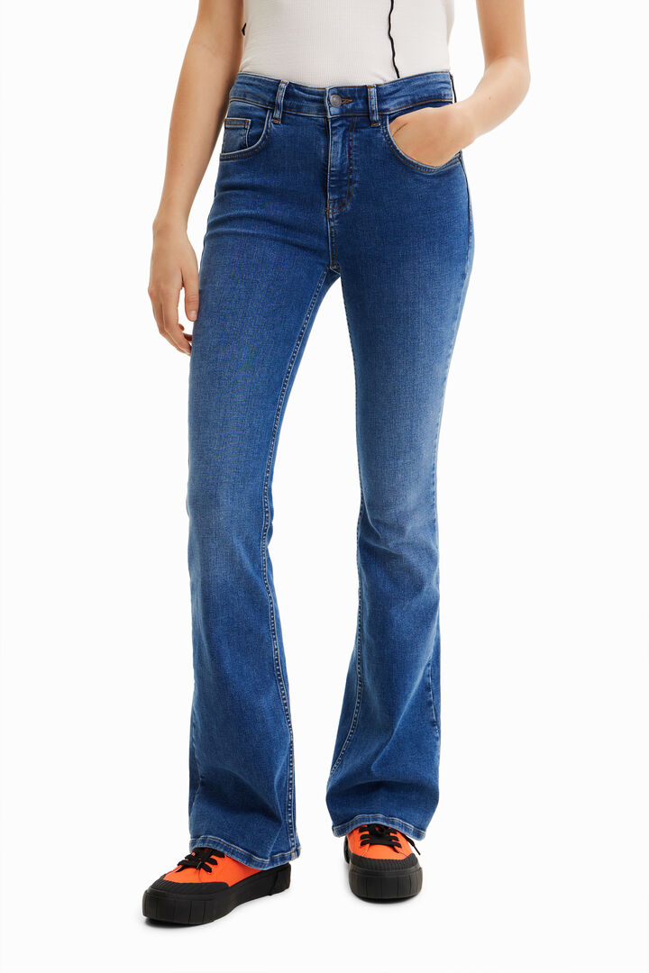 Long flare jeans | Desigual