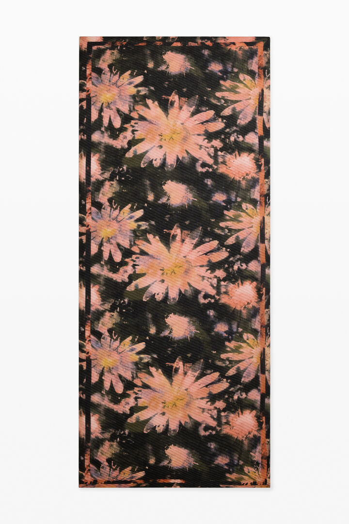 Printed Flower Scarf
