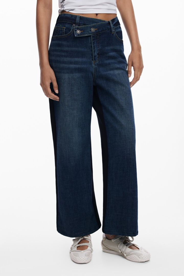 Combined flare jeans