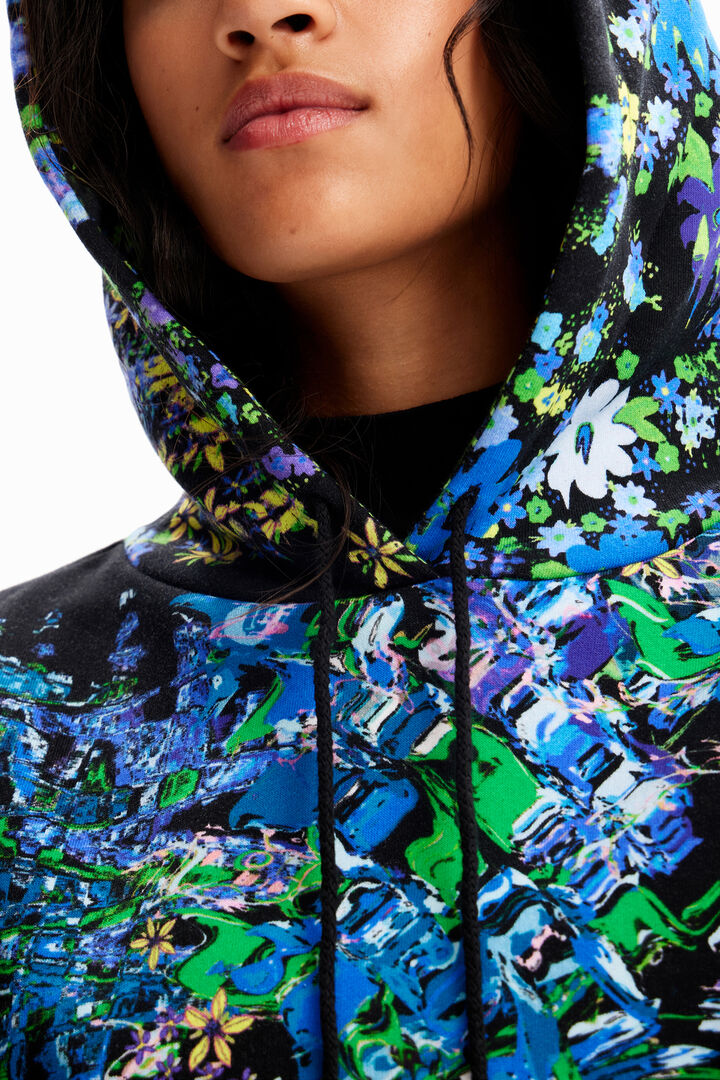 Sudadera oversize flores | Desigual