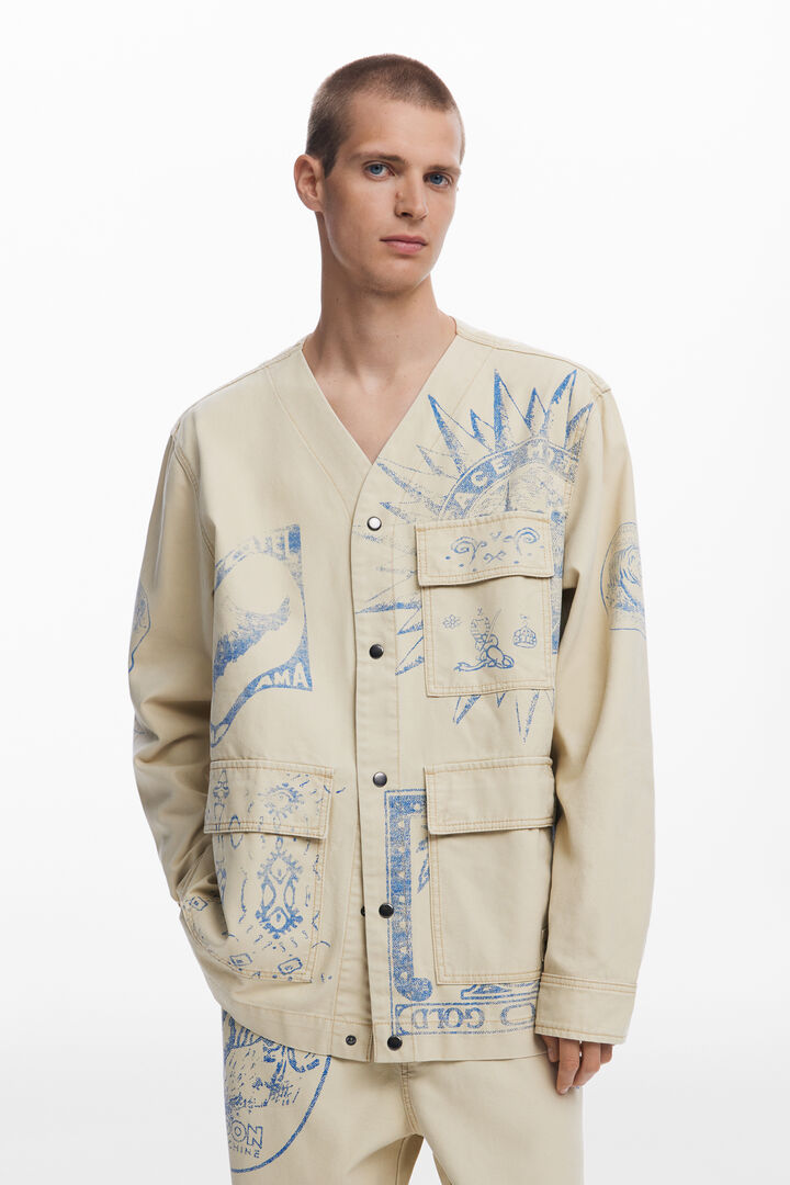 Ethnic print jacket
