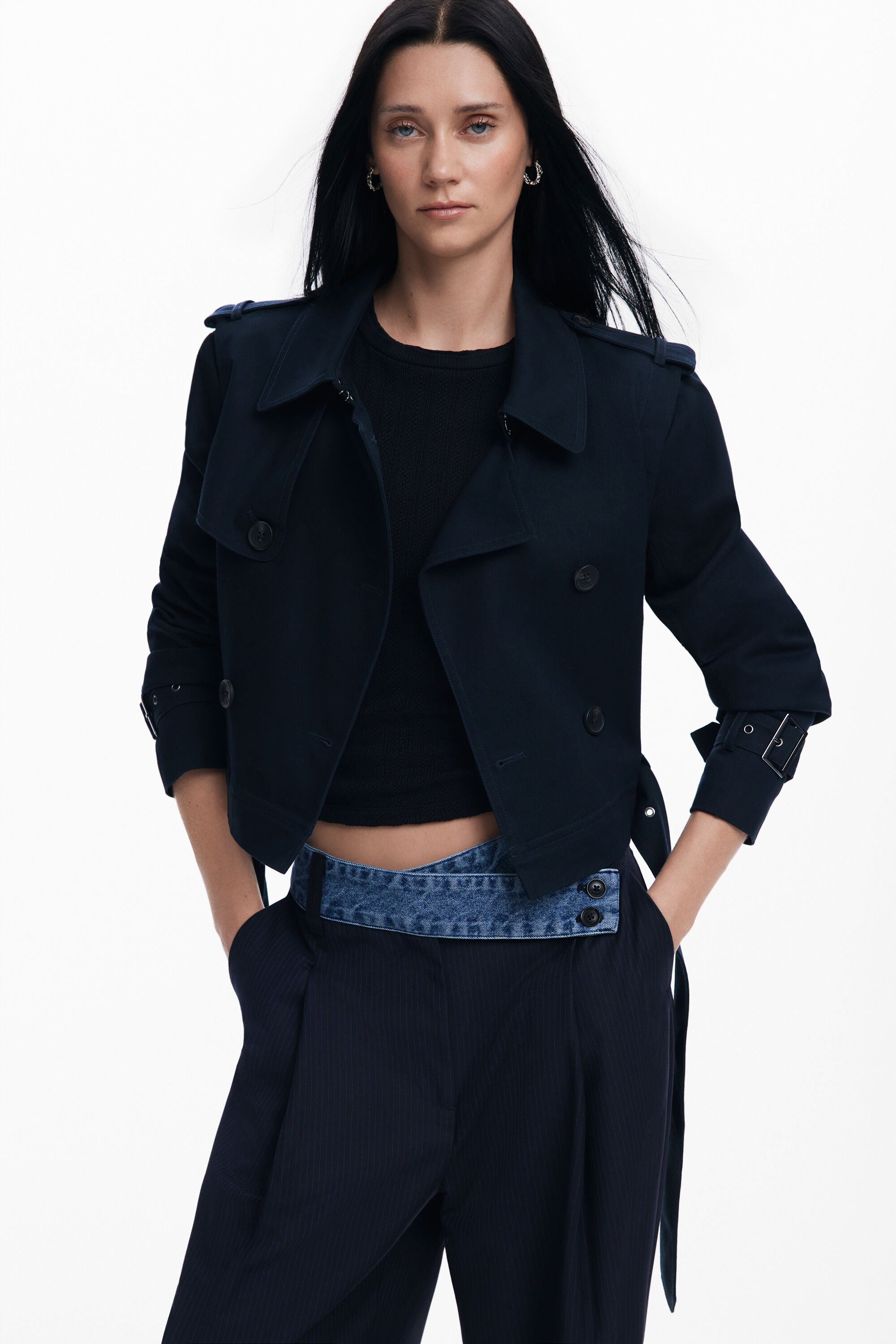 変形可能なトレンチコート 女性用 I Desigual.com