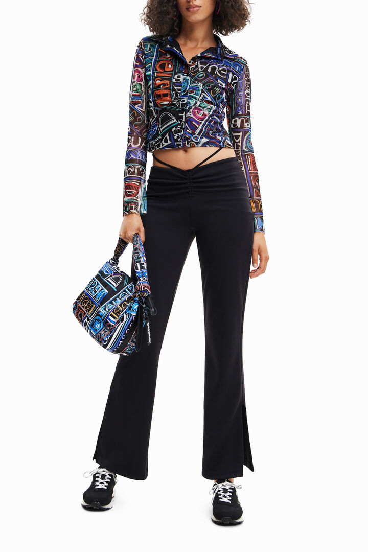 Pantalon froncé noué | Desigual