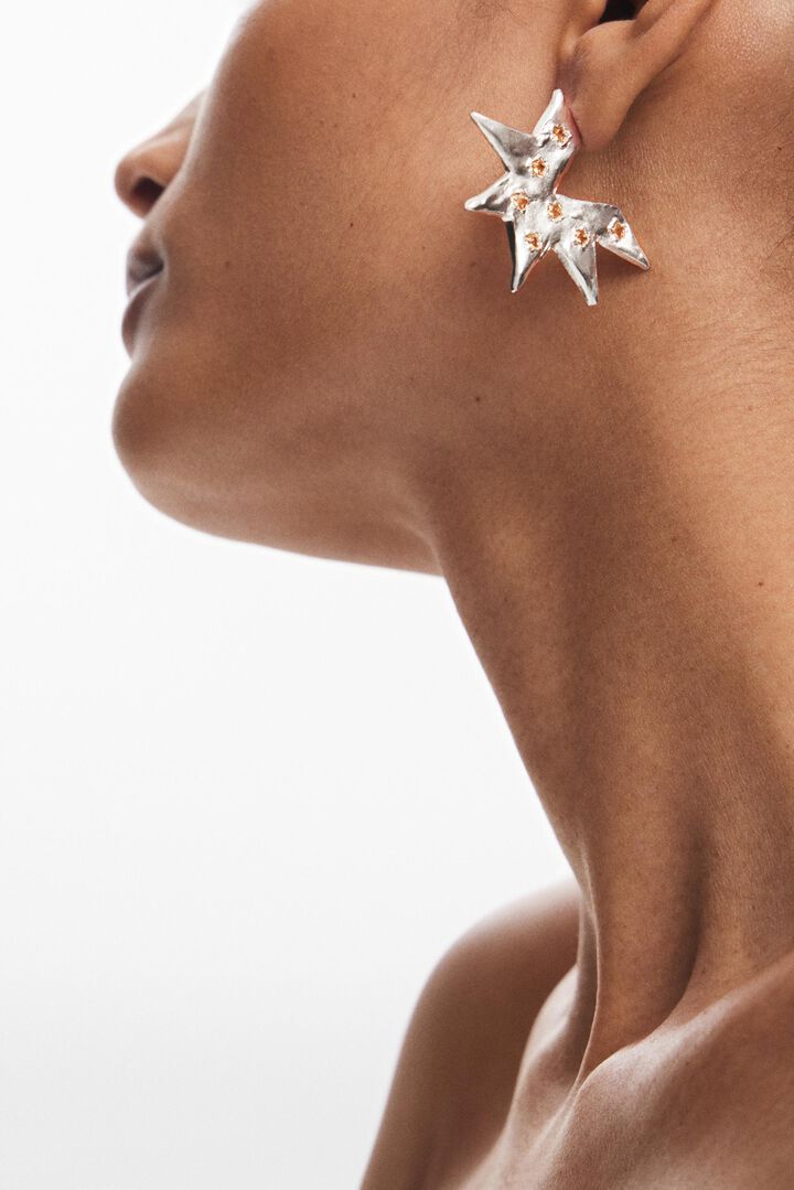 Boucles d'oreilles en forme d'étoile en argent Zalio | Desigual