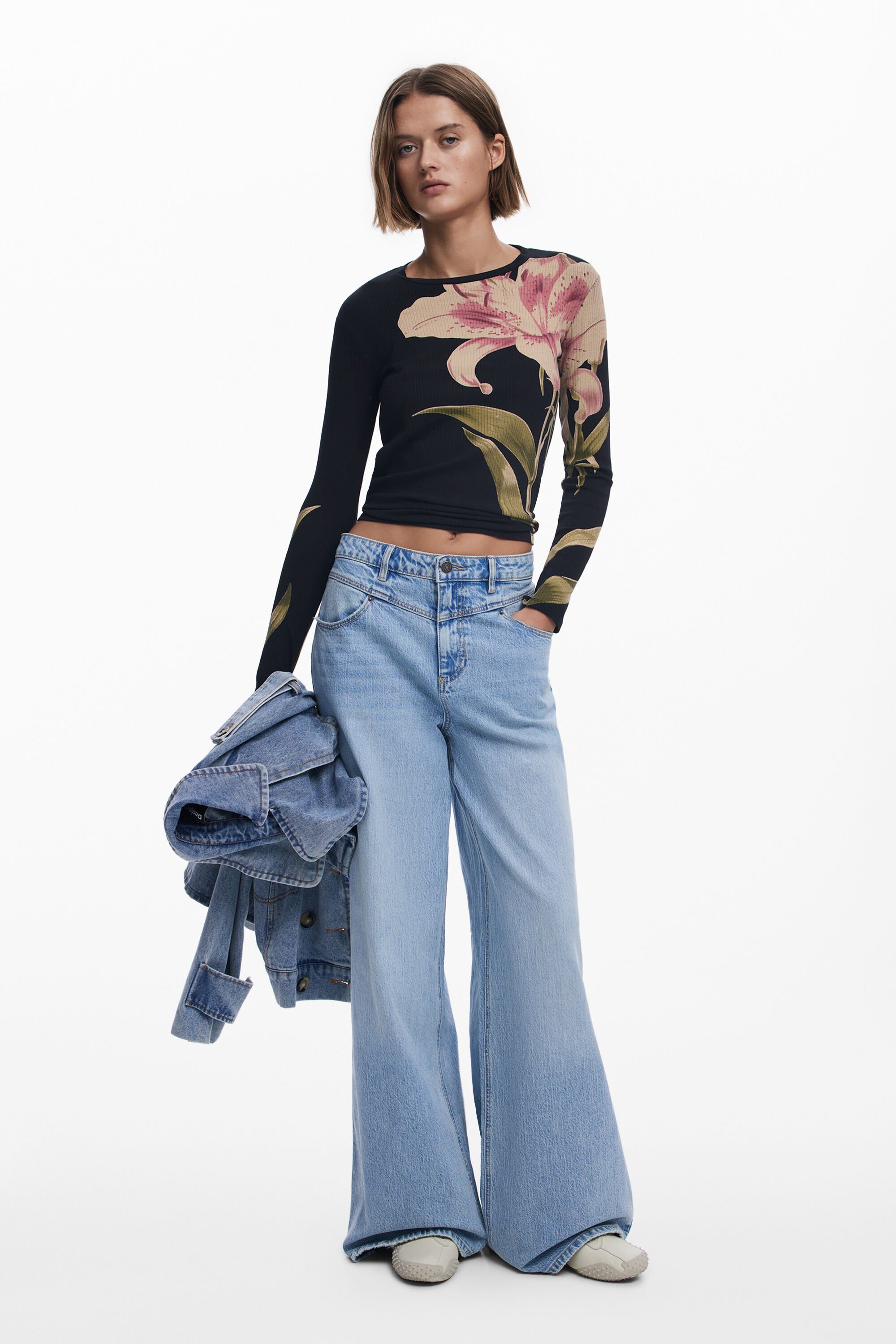 Orchid long-sleeve T-shirt Women's I Desigual.com