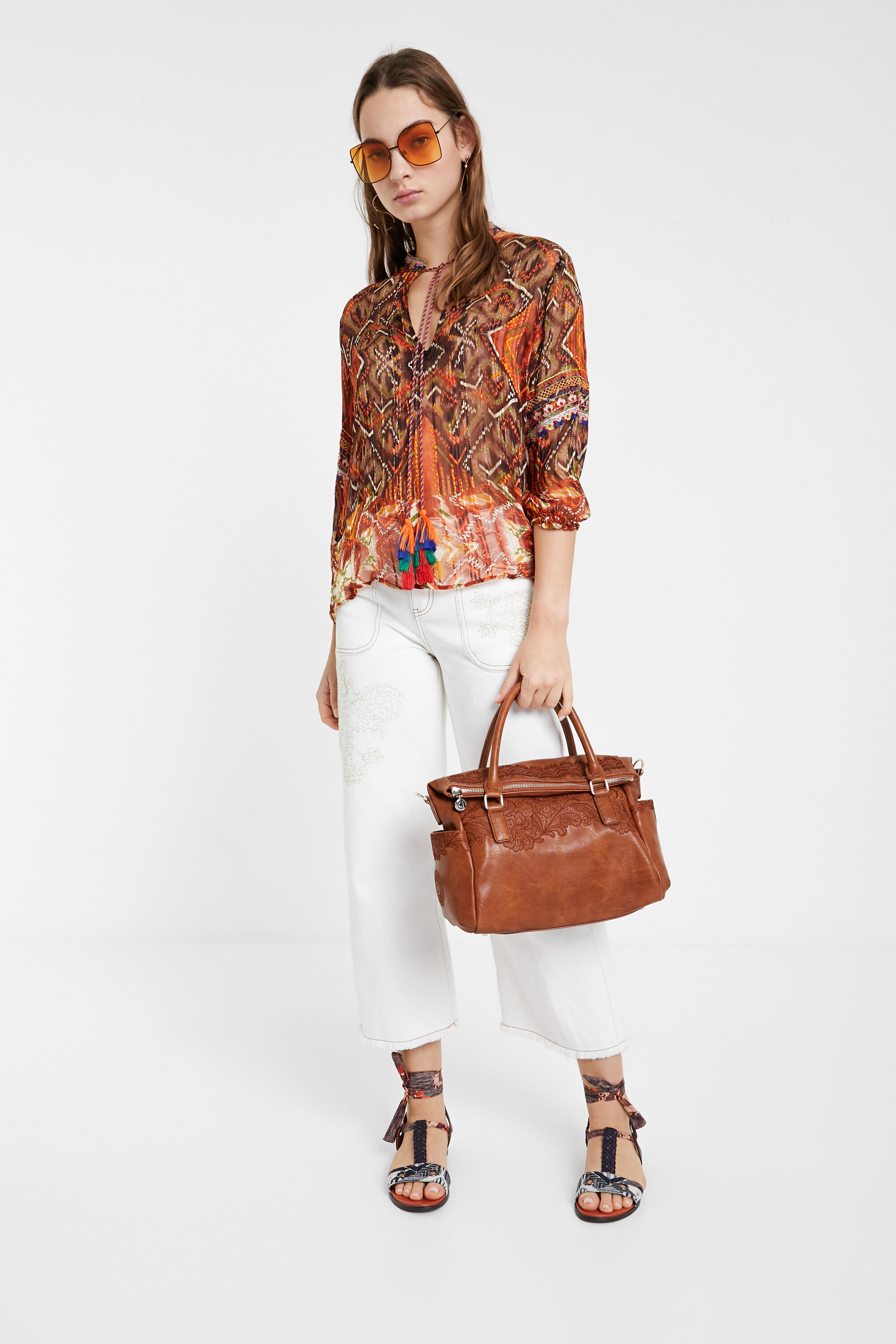Sac rabat fleuri