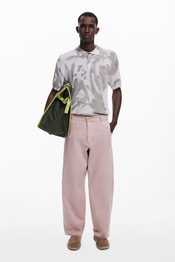 Abstraktes Kurzarm-Poloshirt | Desigual