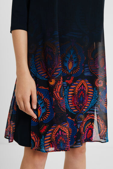 Gerade Geschnittenes Boho Kleid Desigual Com