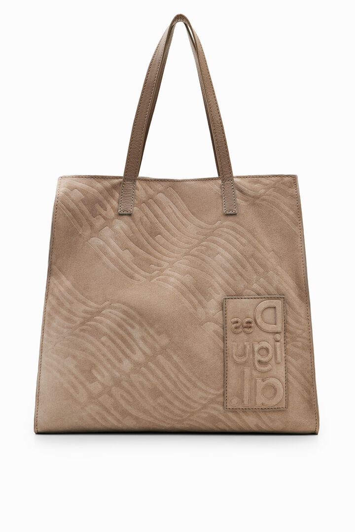 Large leather logo bag | Desigual