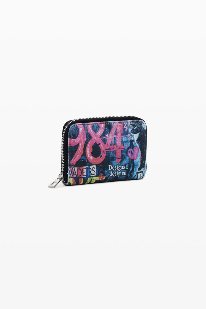 Petit porte-monnaie graffiti chat | Desigual