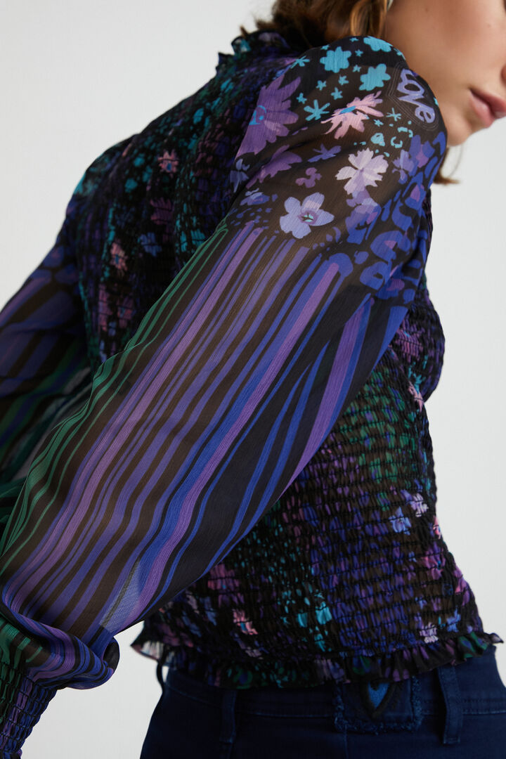 Blusa ajustada floral | Desigual