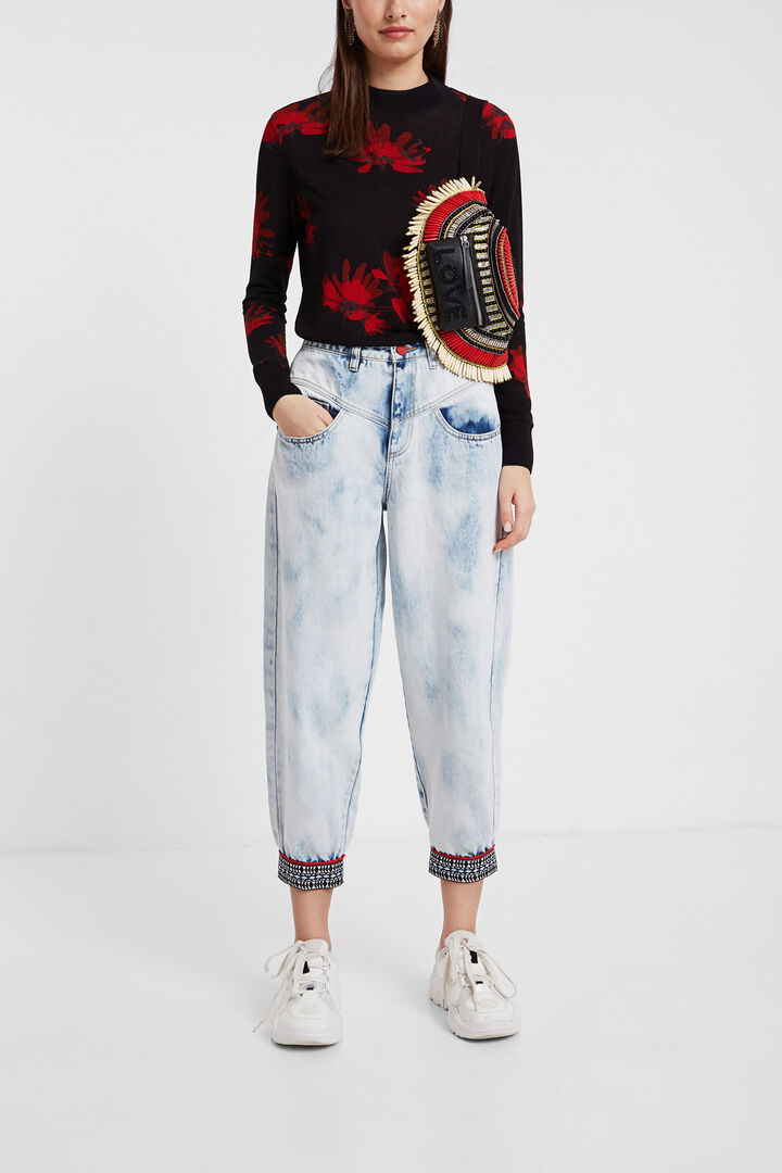Camiseta manga larga floral | Desigual