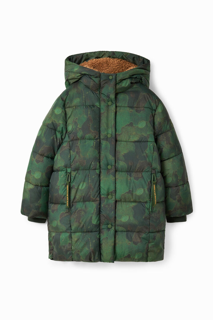 Camouflage padded coat | Desigual